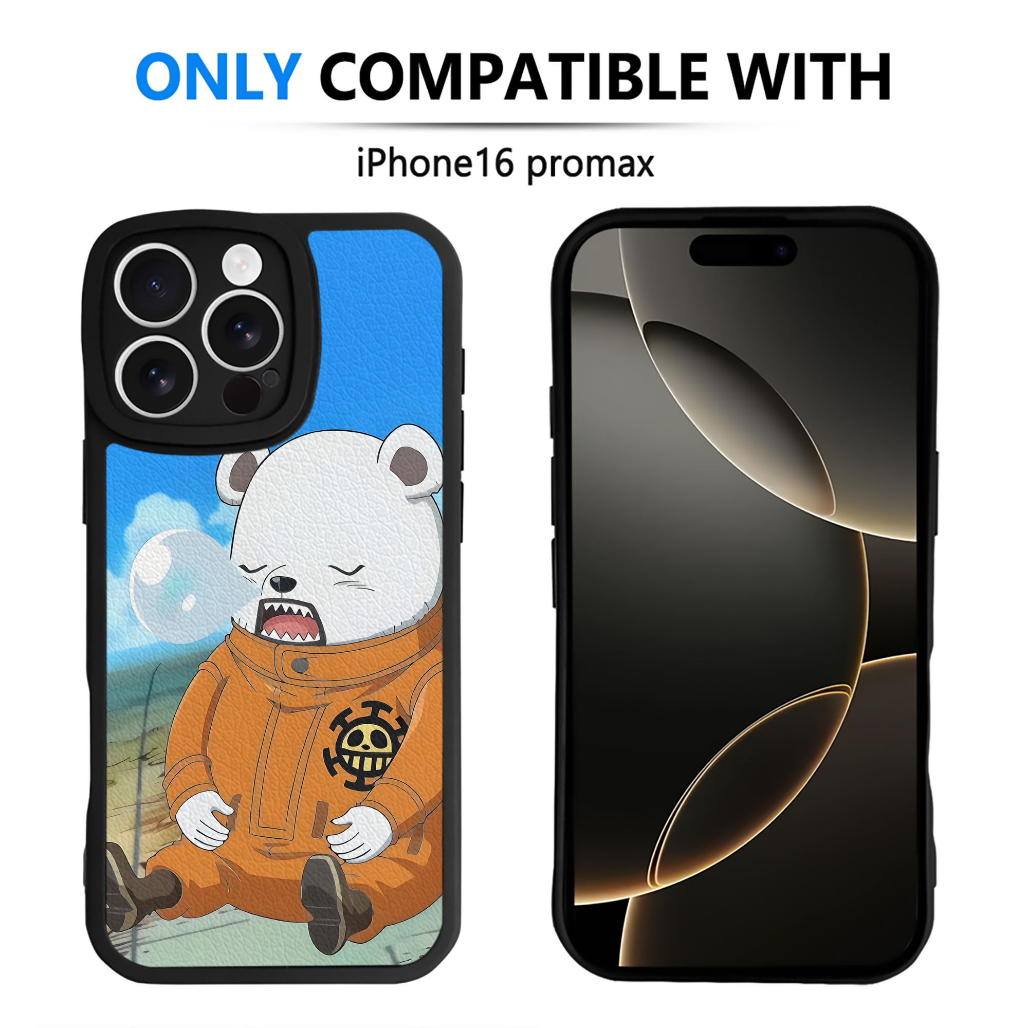 （画像用） ワンピース ONE PIECE 【iPhone 16シリーズ対応】シリコンスマホケース（レザー調） 材質：シリコン